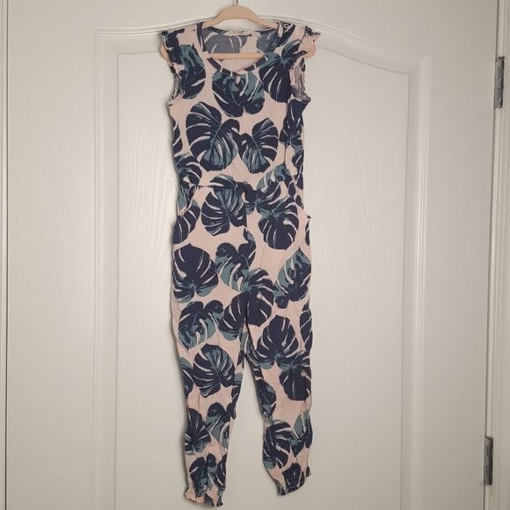 H&M Tropical Pink Green Romper